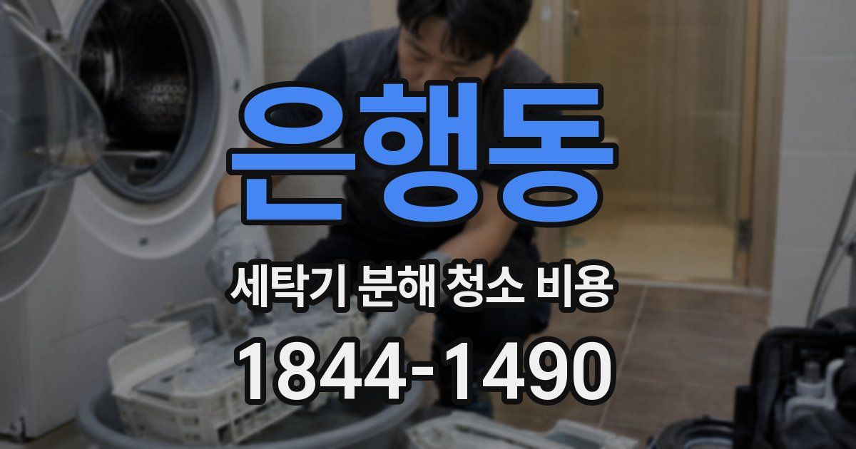 은행동 세탁기 분해 청소 비용