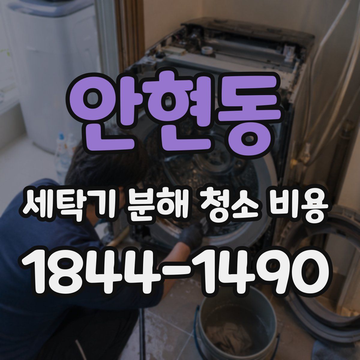 안현동 세탁기 분해 청소 비용
