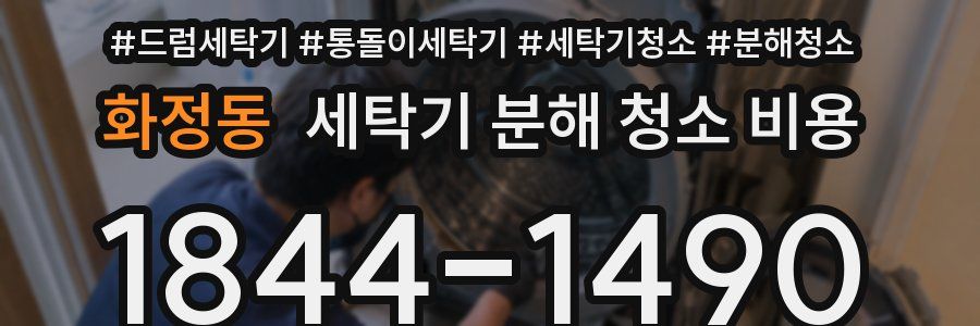 화정동 세탁기 분해 청소 비용