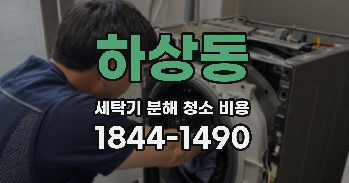 하상동 세탁기 분해 청소 비용