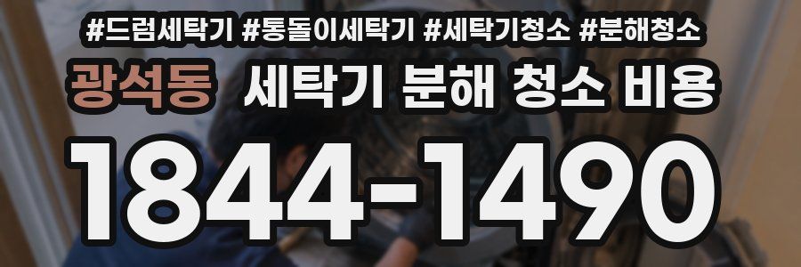 광석동 세탁기 분해 청소 비용