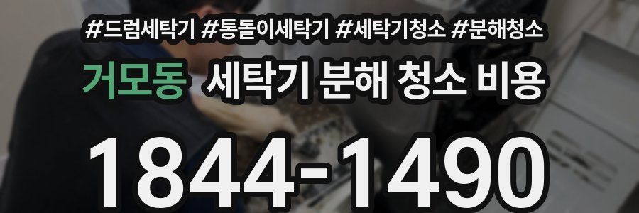 거모동 세탁기 분해 청소 비용