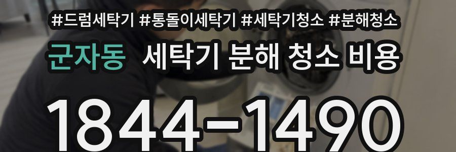 군자동 세탁기 분해 청소 비용