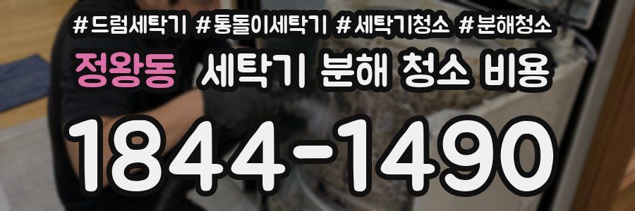 정왕동 세탁기 분해 청소 비용