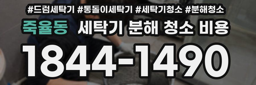 죽율동 세탁기 분해 청소 비용