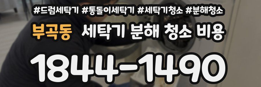 부곡동 세탁기 분해 청소 비용