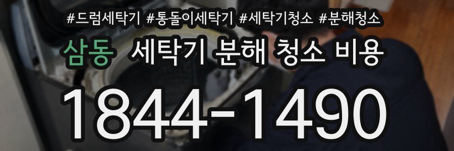 삼동 세탁기 분해 청소 비용
