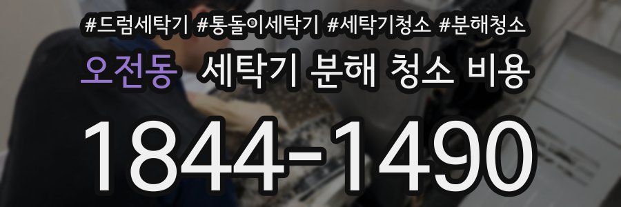 오전동 세탁기 분해 청소 비용