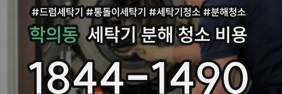 학의동 세탁기 분해 청소 비용