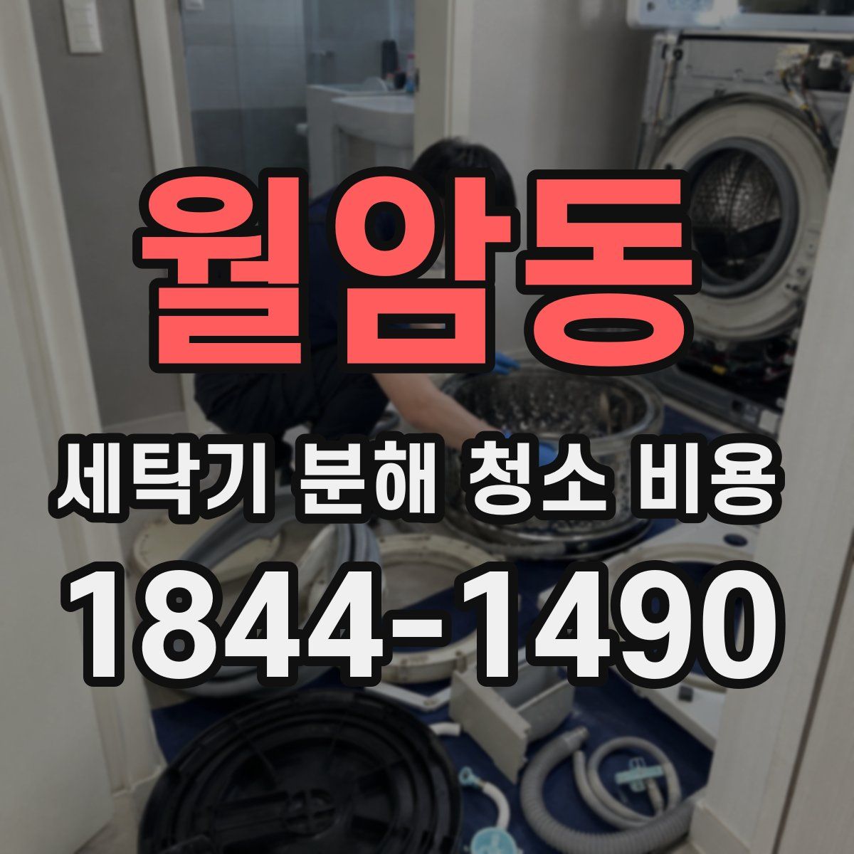 월암동 세탁기 분해 청소 비용
