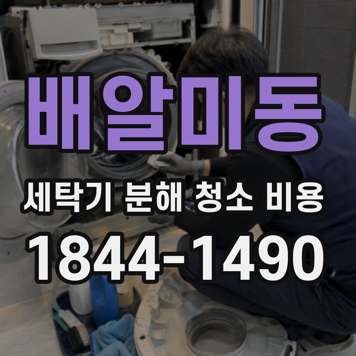 배알미동 세탁기 분해 청소 비용