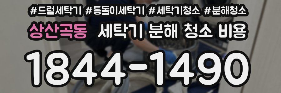 상산곡동 세탁기 분해 청소 비용