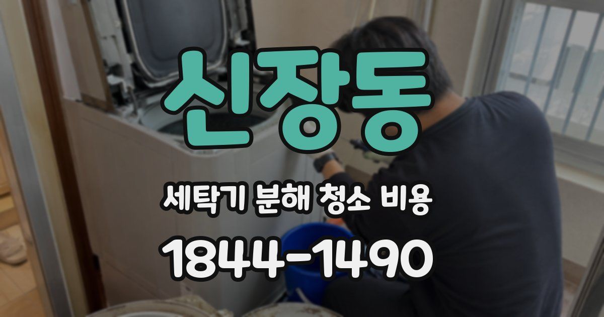 신장동 세탁기 분해 청소 비용
