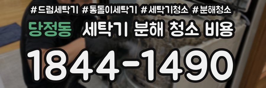 당정동 세탁기 분해 청소 비용
