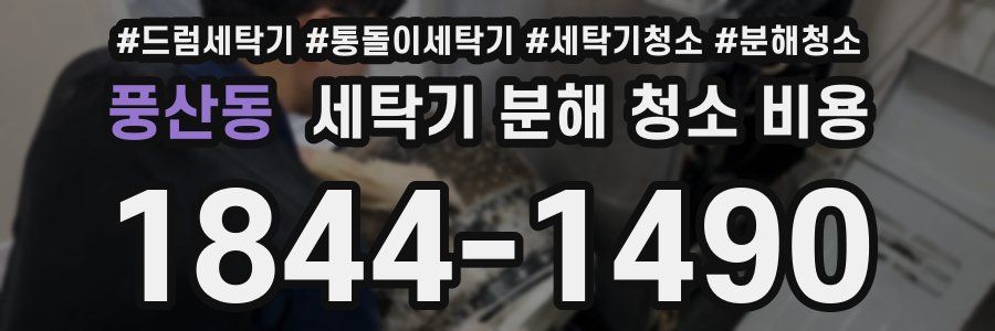 풍산동 세탁기 분해 청소 비용