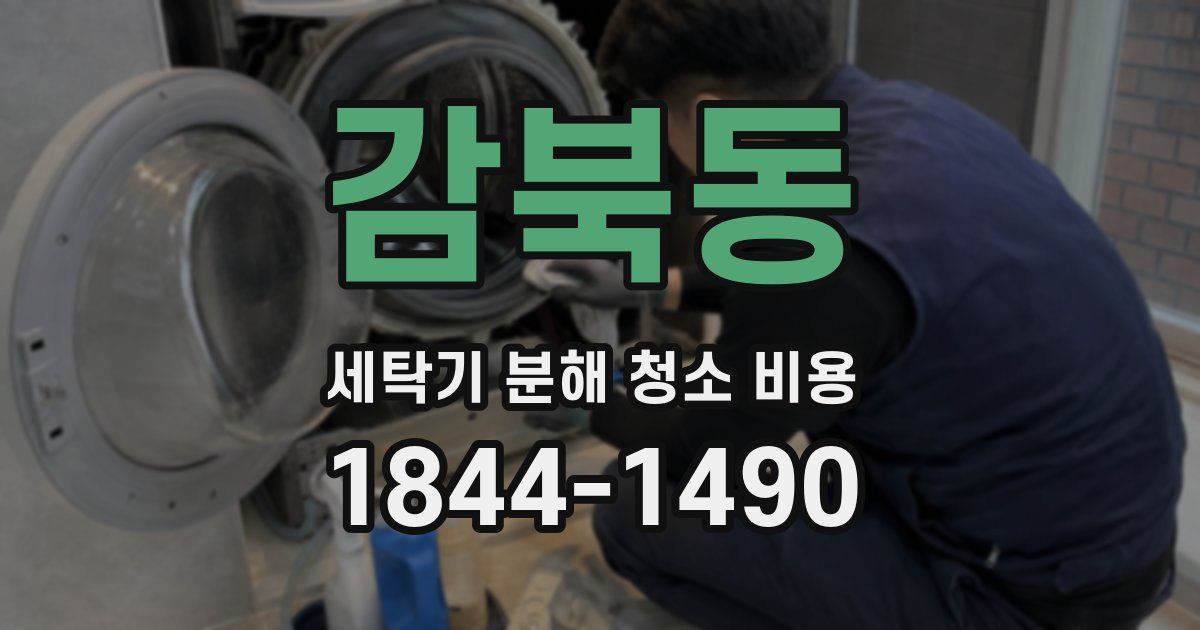 감북동 세탁기 분해 청소 비용