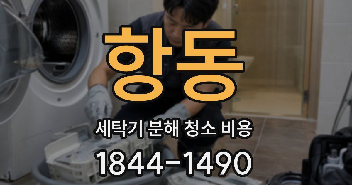 항동 세탁기 분해 청소 비용