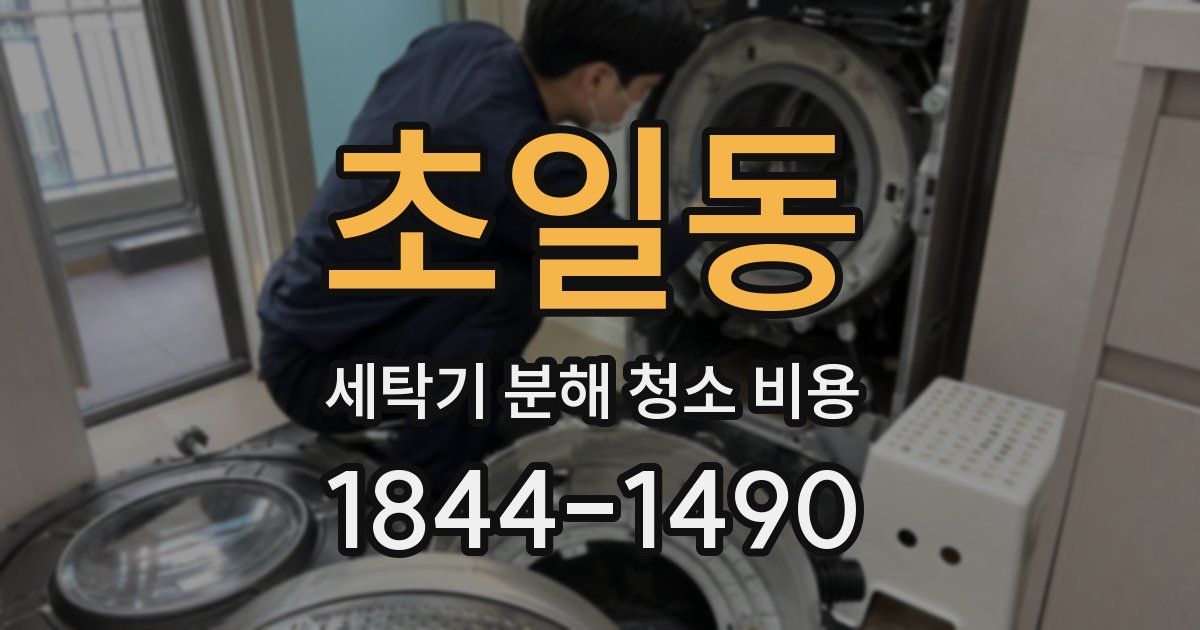 초일동 세탁기 분해 청소 비용