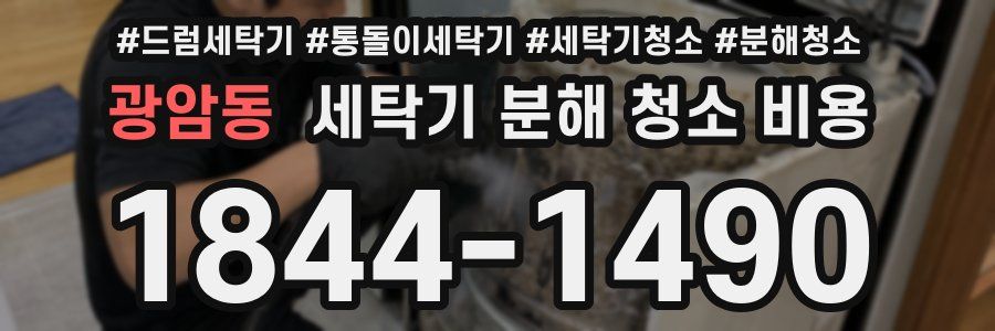 광암동 세탁기 분해 청소 비용