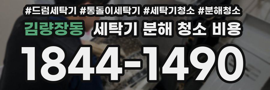 김량장동 세탁기 분해 청소 비용