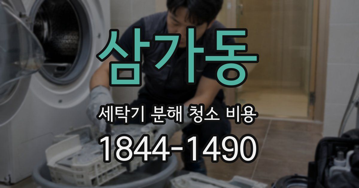삼가동 세탁기 분해 청소 비용