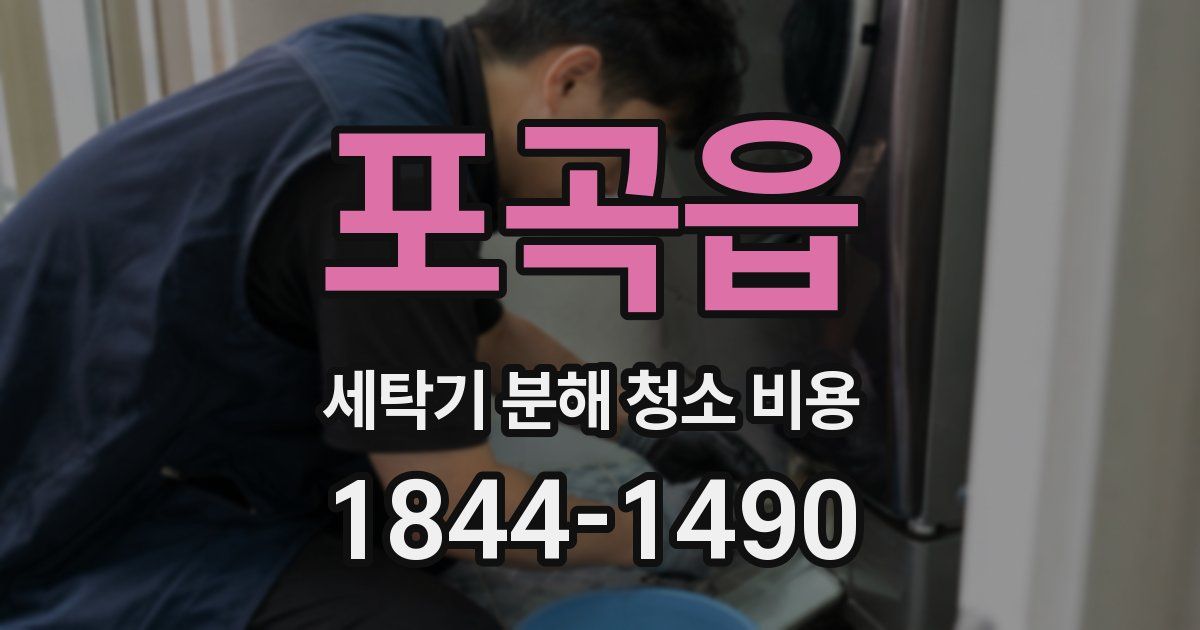 포곡읍 세탁기 분해 청소 비용