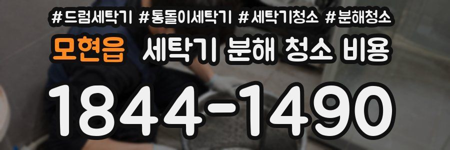 모현읍 세탁기 분해 청소 비용