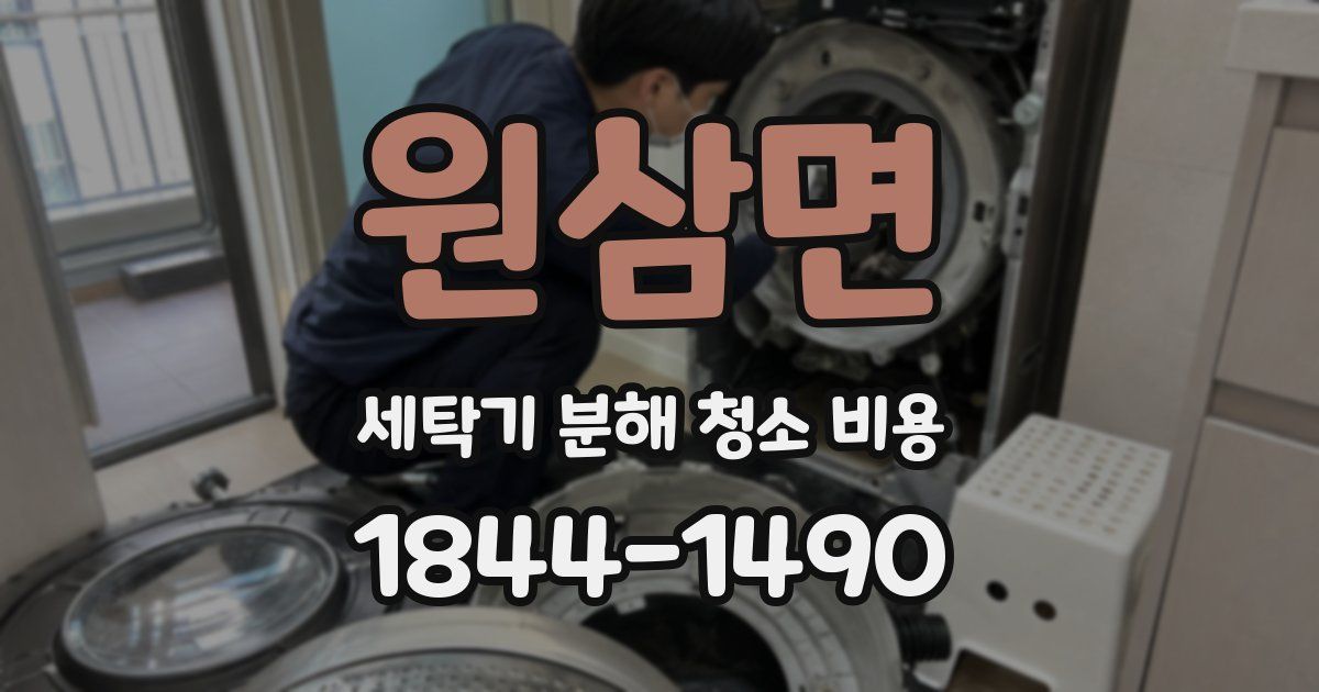 원삼면 세탁기 분해 청소 비용