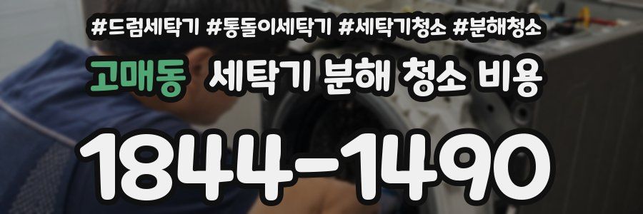 고매동 세탁기 분해 청소 비용