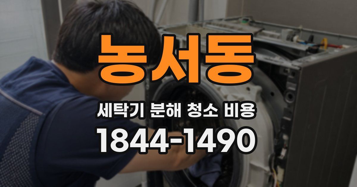 농서동 세탁기 분해 청소 비용
