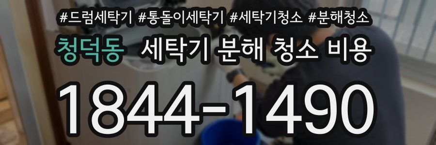 청덕동 세탁기 분해 청소 비용