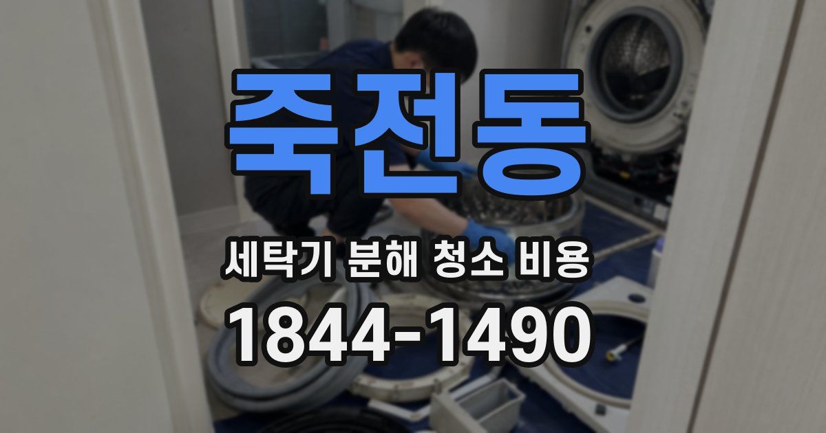 죽전동 세탁기 분해 청소 비용