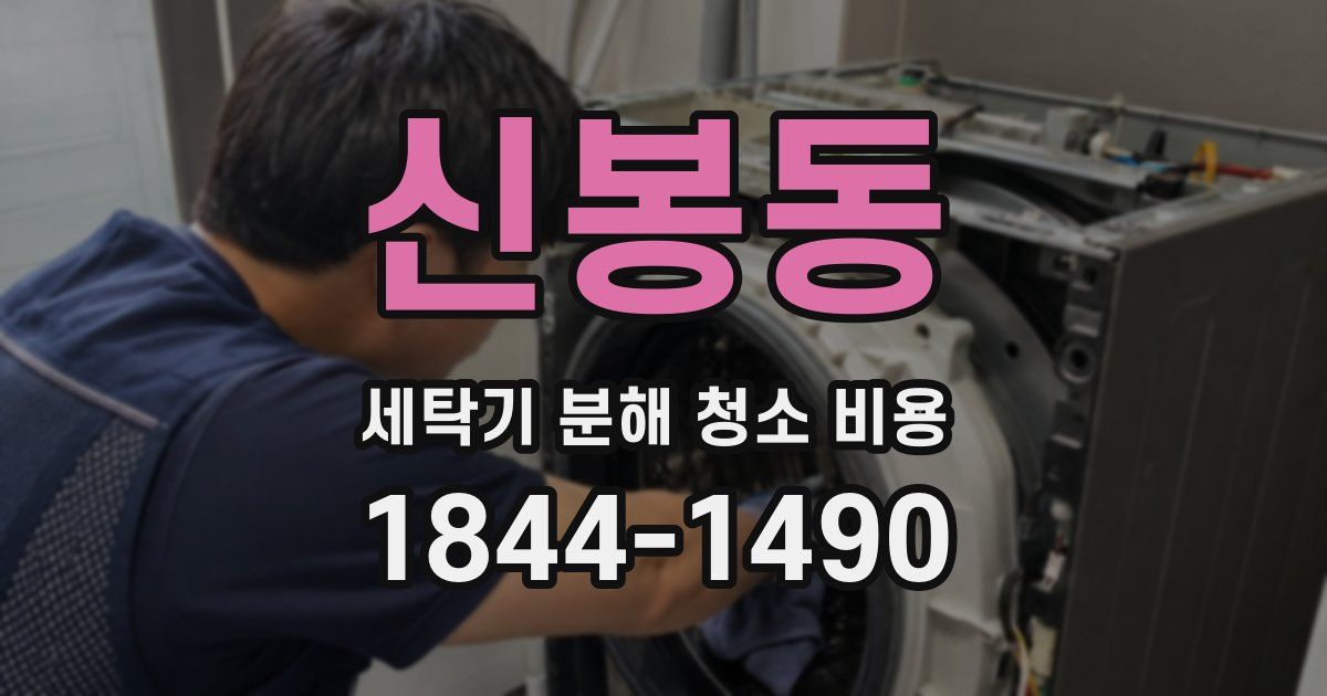 신봉동 세탁기 분해 청소 비용