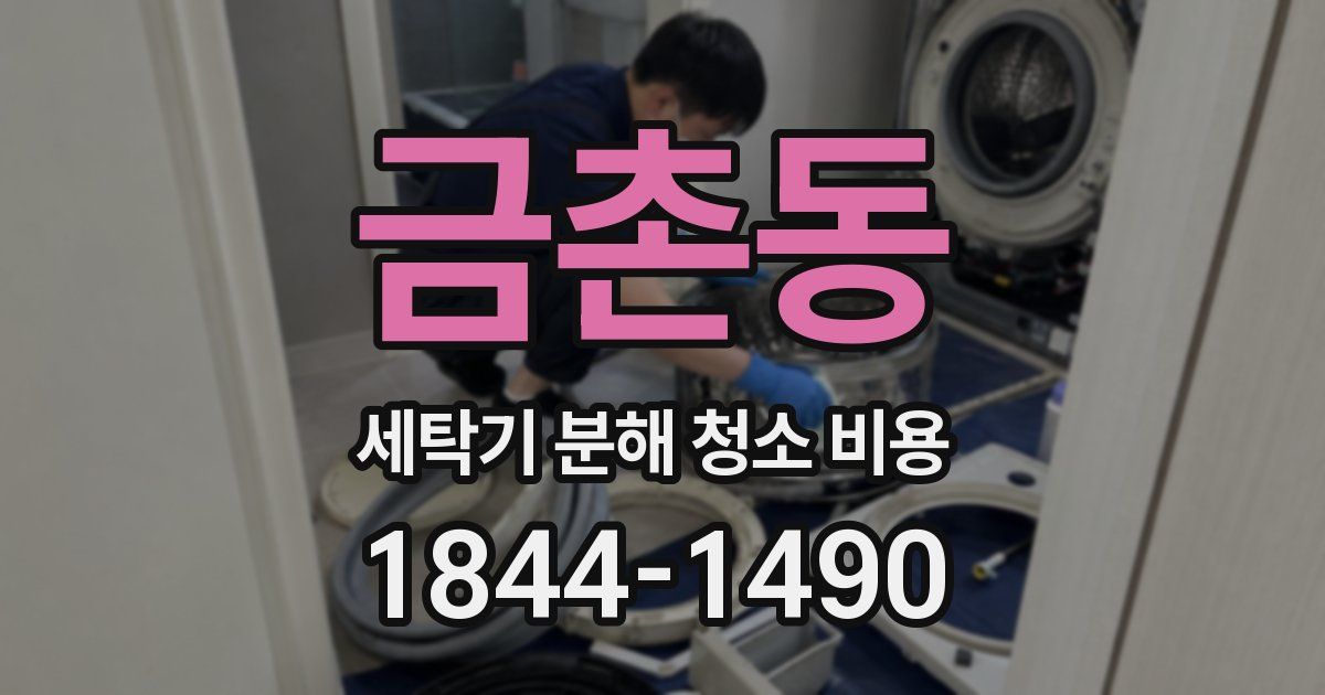 금촌동 세탁기 분해 청소 비용