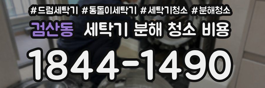 검산동 세탁기 분해 청소 비용