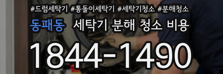 동패동 세탁기 분해 청소 비용