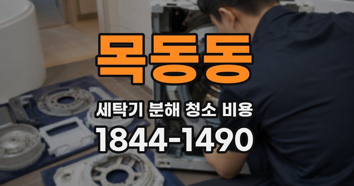 목동동 세탁기 분해 청소 비용