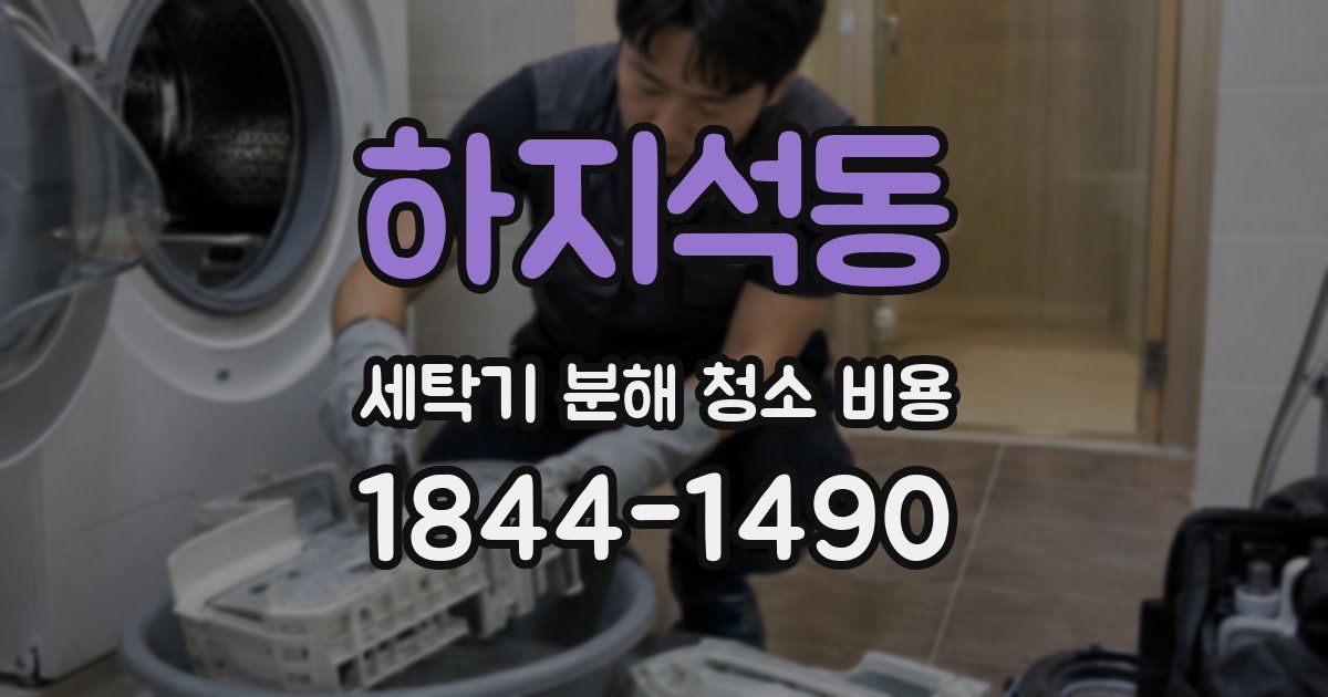 하지석동 세탁기 분해 청소 비용