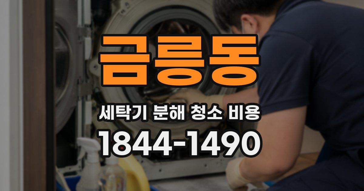 금릉동 세탁기 분해 청소 비용
