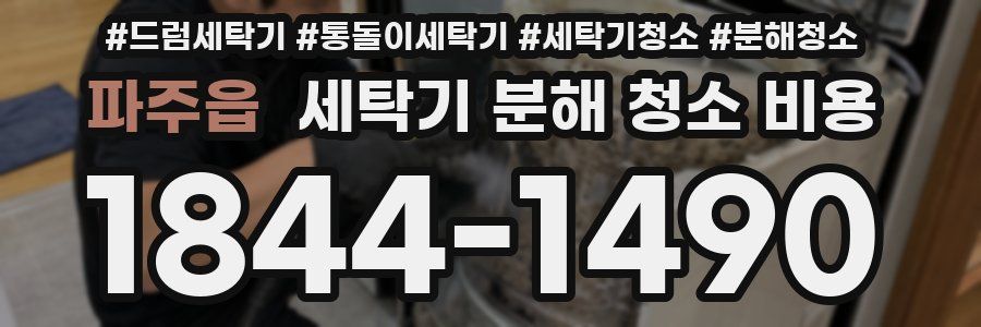 파주읍 세탁기 분해 청소 비용