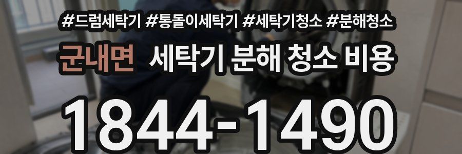 군내면 세탁기 분해 청소 비용
