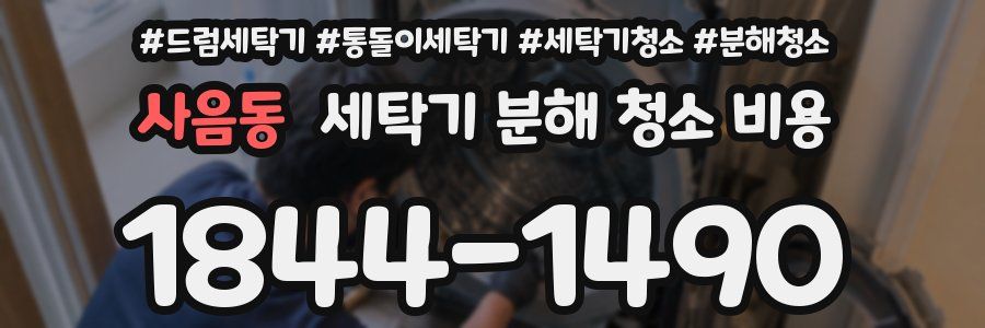 사음동 세탁기 분해 청소 비용