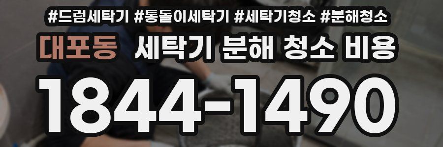 대포동 세탁기 분해 청소 비용