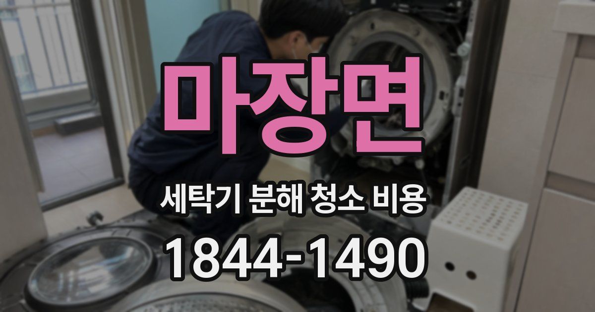 마장면 세탁기 분해 청소 비용