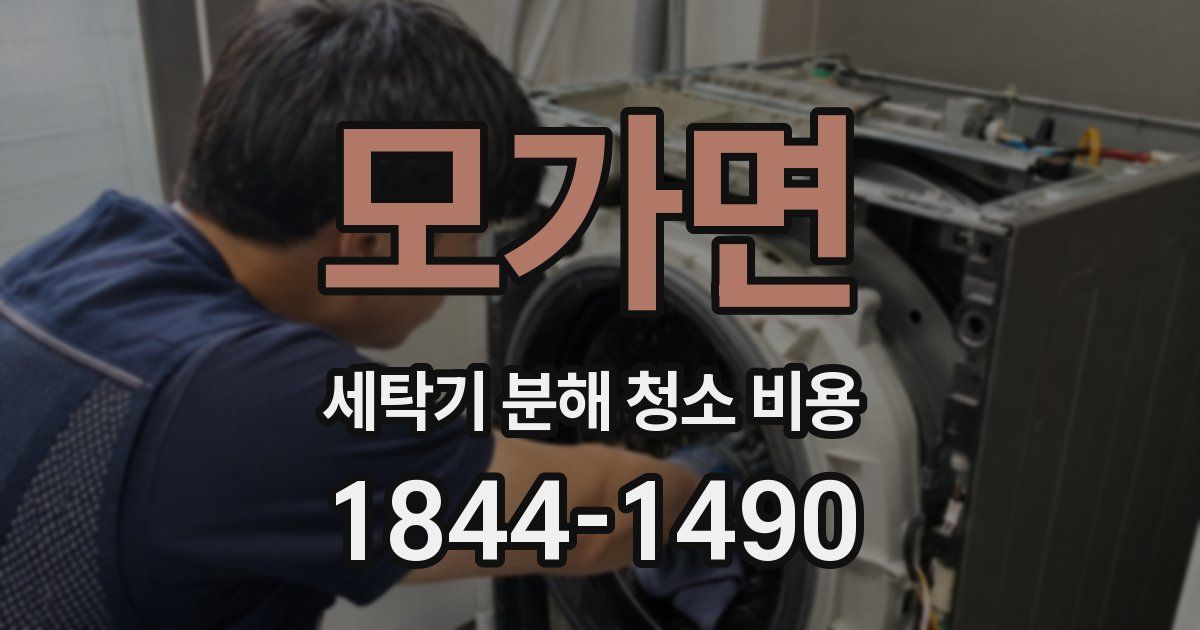 모가면 세탁기 분해 청소 비용