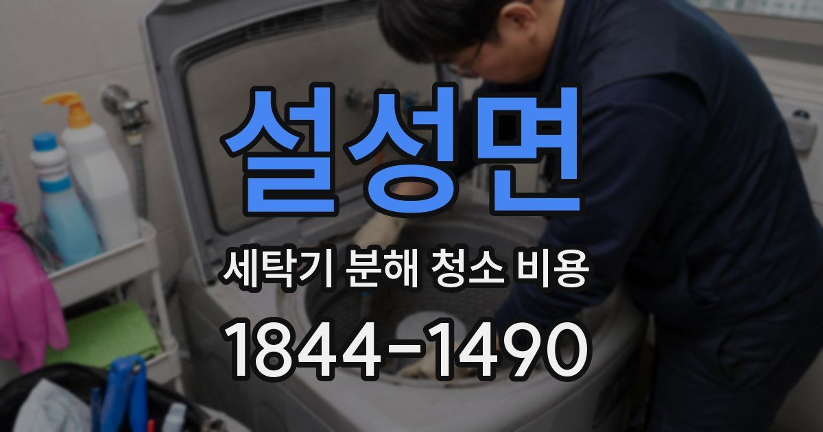 설성면 세탁기 분해 청소 비용