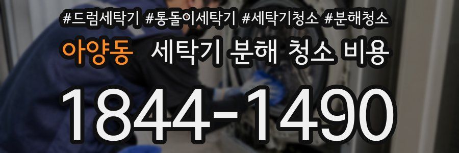 아양동 세탁기 분해 청소 비용