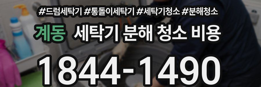 계동 세탁기 분해 청소 비용