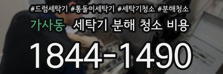 가사동 세탁기 분해 청소 비용