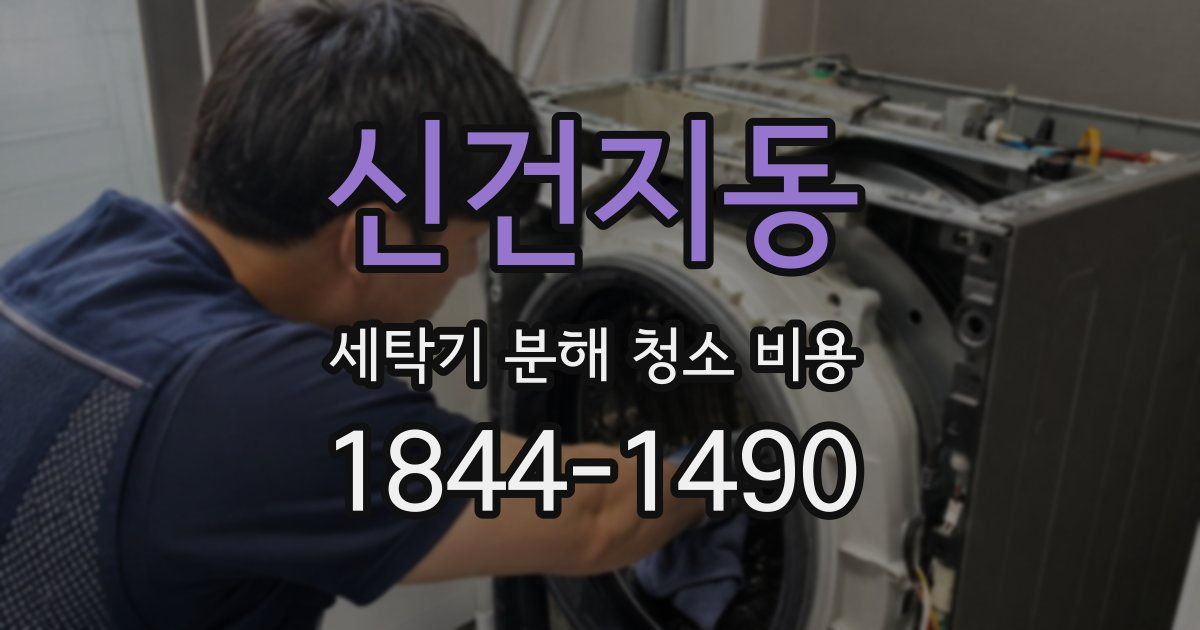 신건지동 세탁기 분해 청소 비용